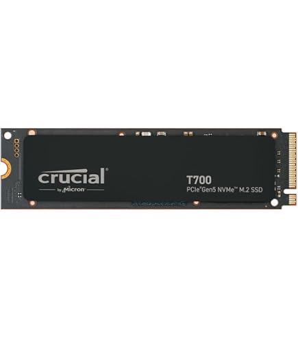 Crucial T700 4TB PCIe Gen5 NVMe M.2 Internal Solid State Drive
